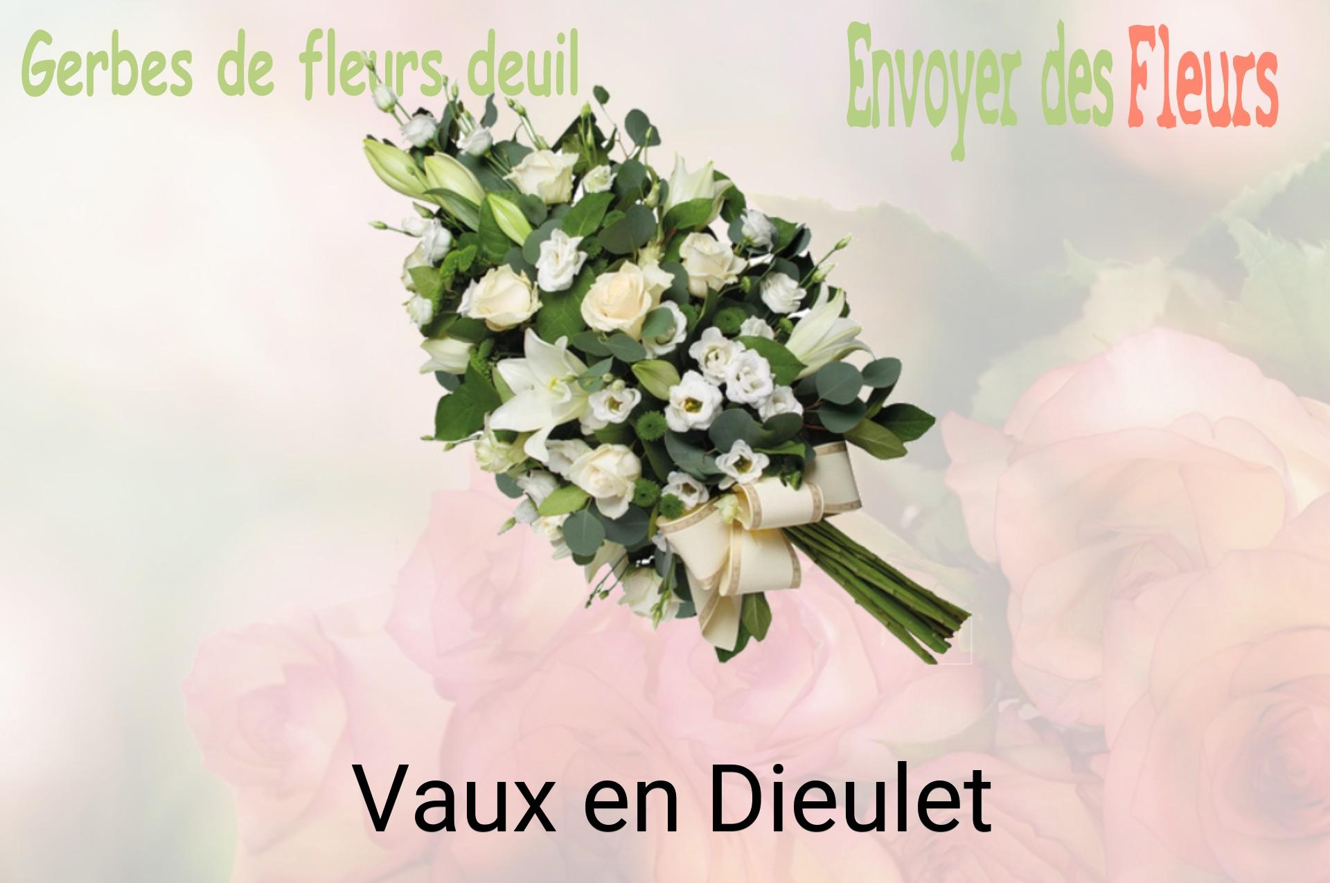 Gerbe de fleurs de deuil livrée à Vaux-en-Dieulet